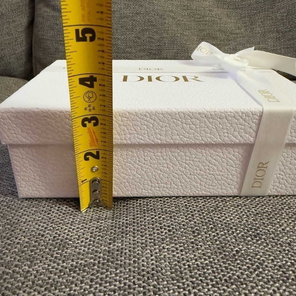 Dior White Empty Small Ribbon Rectangle Gift Box Paper Gift Birthday - Picture 13 of 15